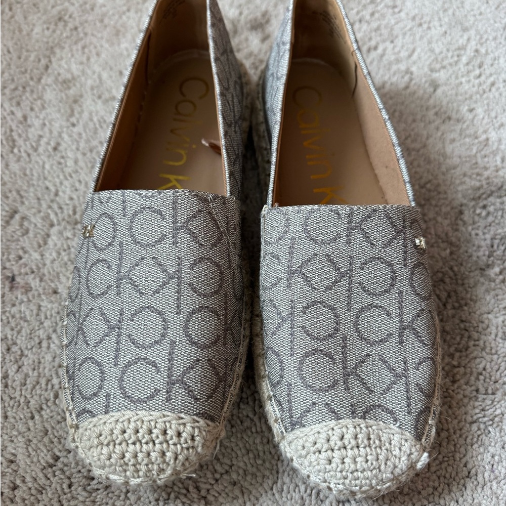 Calvin Klein signature espadrilles. Size 7